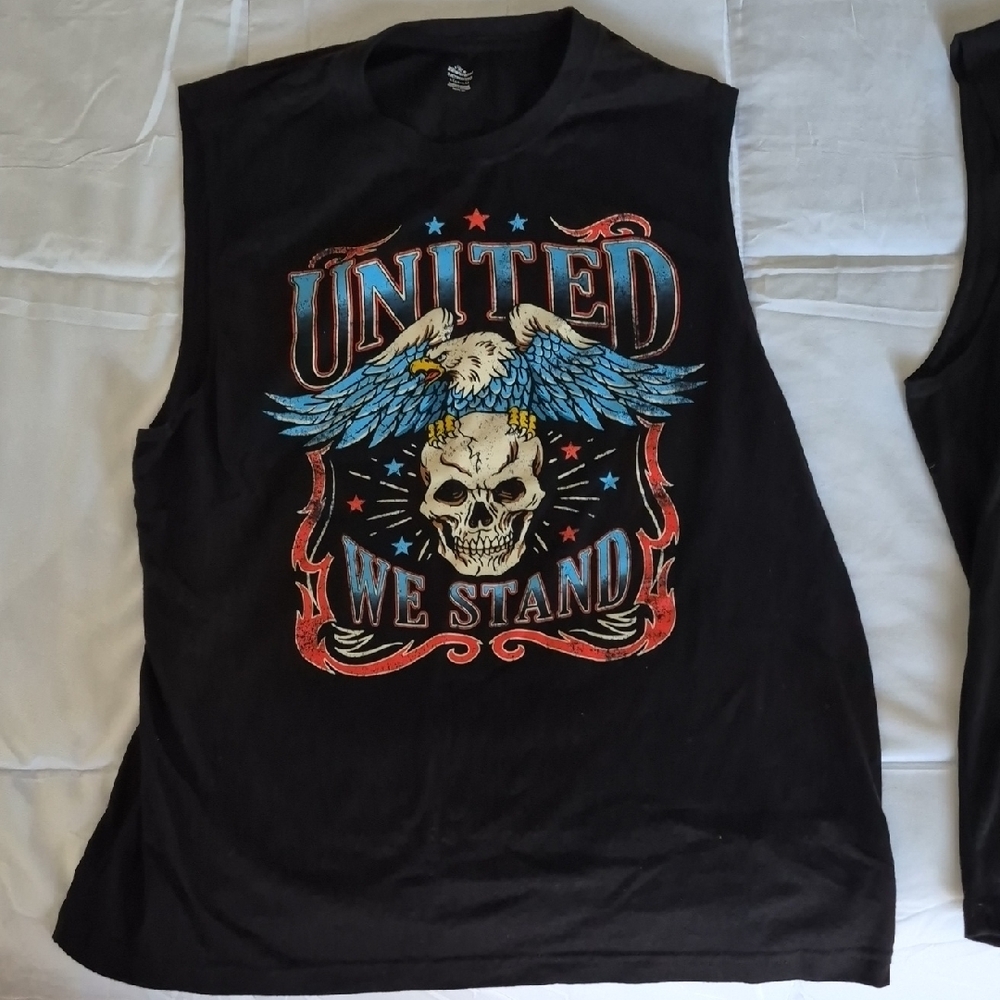 Black Graphic Tank Top